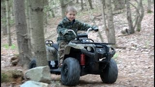 YAMAHA GRIZZLY ATV FOUR WHEELER QUAD FOR KIDS [upl. by Zinnes92]