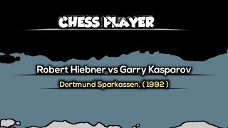 Robert Huebner vs Garry Kasparov  Dortmund Sparkassen  1992 [upl. by Tybalt675]