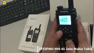 JJCCVTESPING N98 4G Zello Walkie TalkiePHONE Callman Towing 6000mAh FREE XOX SIMCARD [upl. by Arbuckle]