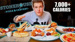 THE ULTIMATE STONEHOUSE MENU CHALLENGE  7000 Calories [upl. by Eirrej]