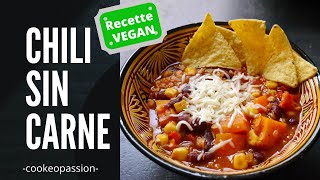 Recette chili sin carne VEGAN 😋 [upl. by Eigna]