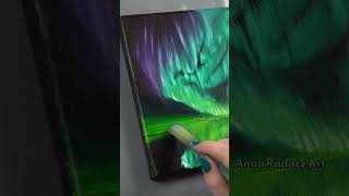 How to paint northernlights oilpainting painting art iceland [upl. by Gustaf]