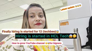 upcoming HCL hiring for new batch  onboarding process latest update hr recruiterhcltechofficial [upl. by Lleinad]