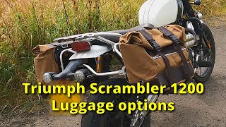 A Review of Triumph Scrambler 1200 luggage options [upl. by Britta]