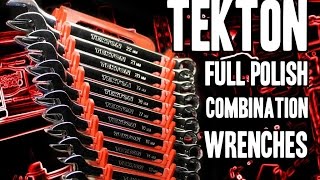 Tekton Full Polish Combination Wrench Sets 18792 amp 18772 [upl. by Oiratno]