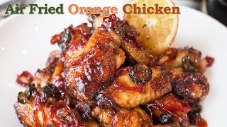 Orange Chicken Wings  Air Fried Korean Chicken Recipe [upl. by Assilav512]