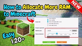 How to allocate more ram to minecraft 2024 [upl. by Inwat]