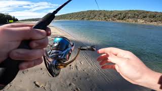 PB Salmon  Catch and cook   Pambula river mouth landbased [upl. by Amari]