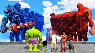 GTA 5  GTA5 SHINCHAN amp FRANKLIN DRAWS 7 HEADED ICE GOD TO FIGHT THE 7 HEADED LAVA GOD IN GTA 5 [upl. by Tuck272]