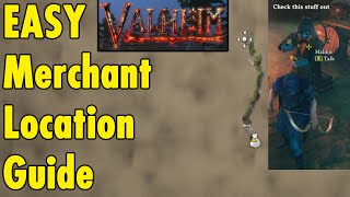 Valheim EASY Merchant Location Guide [upl. by Annodahs]