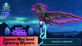 Tamed Lightning Wyvern Spawn Command  Ark Survival Ascended [upl. by Ykroc697]