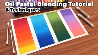 How to Blend Oil Pastels using 4 techniques  Tips and Tricks for beginners  Mungyo Oil Pastels [upl. by Enreval]