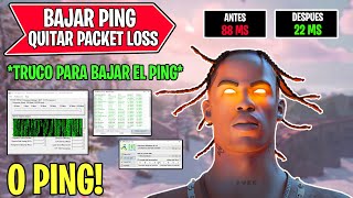 Con este TRUCO REDUCIRÁS el PING en FORTNITE BAJAR PING amp QUITAR PACKET LOSS [upl. by Elfrida275]