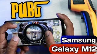 Samsung Galaxy M12 PUBG Gaming Review  Battery Drain Test amp Heat Test 🔥🔥 [upl. by Alma]