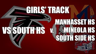 Girls Track  Valley Stream South High School vs Manhasset Mineola South Side 562021 [upl. by Iatnwahs]