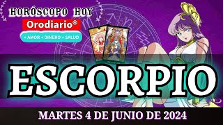 Horóscopo De Hoy 💗 Escorpio 💗 Martes 4 de Junio de 2024 [upl. by Edrea]