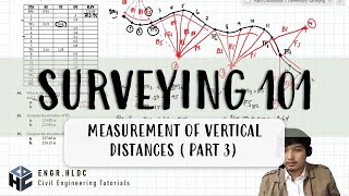 CE Board Exam Review Elementary Surveying  Measurement of Vertical Distances Part 3 [upl. by Nelaf]