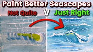 How to Paint Better Seascape Demonstration [upl. by Albarran868]