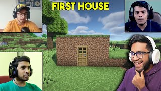 FIRST HOUSE OF EVERY MINECRAFT YOUTUBER [upl. by Ramon23]