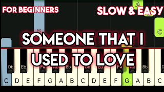 NATALIE COLE  SOMEONE THAT I USED TO LOVE  SLOW amp EASY PIANO TUTORIAL [upl. by Iren]