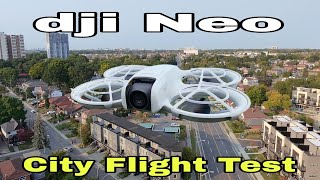 Dji NEO Drone  City Flight Test [upl. by Alat663]