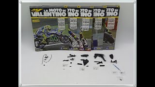 Valentino Rossi dal N 50 al N 54 Video Unboxing Yamaha YZR M1 DeAgostini in scala 14 [upl. by Borlow]