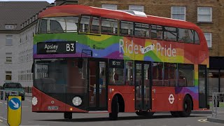 OMSI 2  NEW Bowdenham V5 Route B3  TFL London New Routemaster Round The Estates [upl. by Ainniz246]