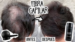 Como Usar FIBRA CAPILAR en el CABELLO para Ocultar CALVICIE  Toppik Alopecia [upl. by Janeva]