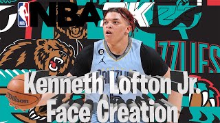 Kenneth Lofton Jr Face Creation NBA 2K23 Next Gen [upl. by Nealson]