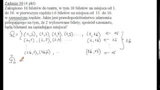 Zadanie 30 Matura z matematyki grudzień 2014r CKE [upl. by Anelec]