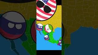 Russia tries to invade mexico countryballs funny countrys nutshell [upl. by Limbert427]