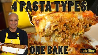 LASAGNA STYLE PASTA BAKE 4 Italian Pastas One Lovely Dish [upl. by Dex]