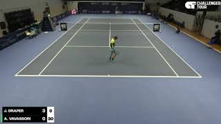 Jack Draper vs Andrea Vavassori  Bergamo Challenger R2 Highlights [upl. by Margreta595]