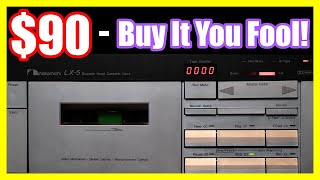 90  Buy This Cassette Deck Nakamichi LX5 Cheaper And Better Sounding Stereo Vintage HiFi Audio [upl. by Nalim]