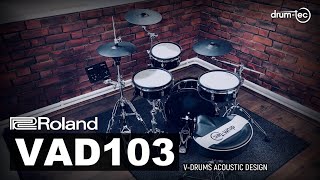 Roland VAD103 with TD07 electronic drums unboxing amp playing by drumtec [upl. by Gamali]