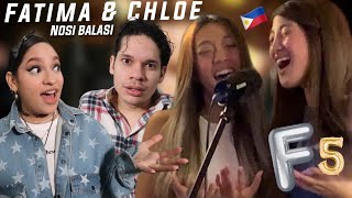 Never let these girls on your KARAOKE  Latinos react to Fatima amp Chloe Redondo singing in party [upl. by Enyawal]