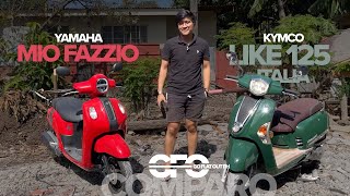 Yamaha Mio Fazzio vs Kymco Like 125 Italia Philippines Review Which Of The Two Scooters Is Better [upl. by Ycniuqed]