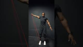 Shoulder Raises with Resistance Bands  Anthony Felder at 4th Quarter Performance [upl. by Rodablas223]