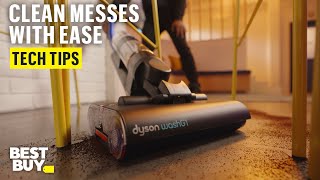 The Maneuverable and Powerful Dyson WashG1 Wet Cleaner – Tech Tips from Best Buy [upl. by Panthea819]