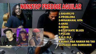 NONSTOP FREDDIE AGUILAR DRUM COVER REY MUSIC COLLECTION [upl. by Ekram]