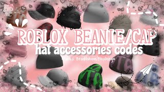 ROBLOX BEANIECAP ACCESSORIES CODES ID  BROOKHAVENBLOXBURG MEA GULPA SKI MASK ETC  ETERNXITY [upl. by Greabe202]