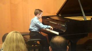 Beethoven Sonatina in F Major played by 7yearold [upl. by Tnayrb]