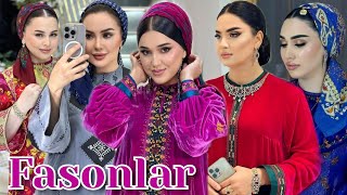 Bir birinden owadan türkmen moda koynek fasonlar 2024  Dresses for women  turkmen fasonlar 2024 [upl. by Analle793]