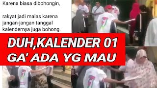 ANEHDIBAGI GRATS PUN TAK L4KUKALENDER JOKOWI MARUF AMINPILPRES 2019PRABOWO SANDIAGA [upl. by Yrffej664]