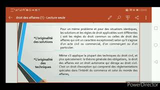 Le droit des affaires S5 partie 1introduction [upl. by Nylauqcaj]