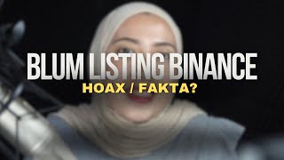 BLUM LISTING DI BINANCE⁉️ [upl. by Nylave429]