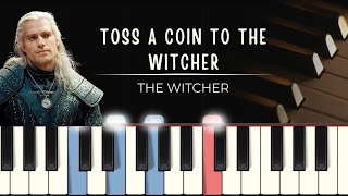 The Witcher Zaklínač Toss A Coin To Your Witcher MIDI  synthesia tutorial  piano sheets [upl. by Kannav]