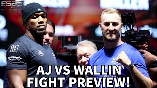 WALLIN OUTPOINTS AJ BY 4 OR 5 ROUNDS l ANTHONY JOSHUA VS OTTO WALLIN  FIGHT PREVIEW [upl. by Neetsyrk]