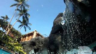 Waterslide at Hilton Waikoloa Village in Hawaii [upl. by Thaddaus]