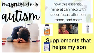 Magnesium for Autism l supplements for autism adhdadhdkids asdautisticautisticchild [upl. by Assirrec410]